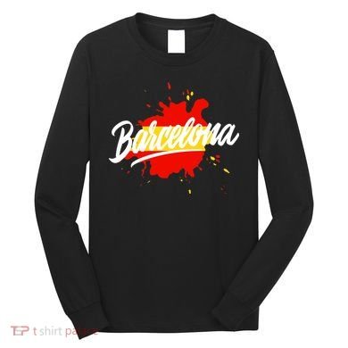 Classic Barcelona Flag Logo Long Sleeve Shirt