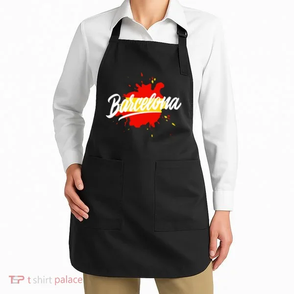 Classic Barcelona Flag Logo Apron