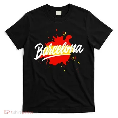 Classic Barcelona Flag Logo T-Shirt