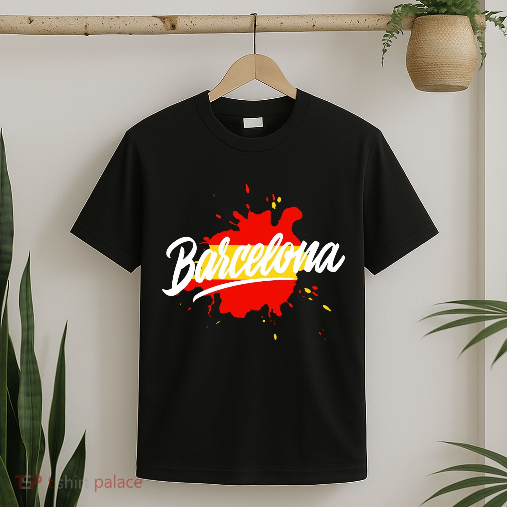 Classic Barcelona Flag Logo T-Shirt