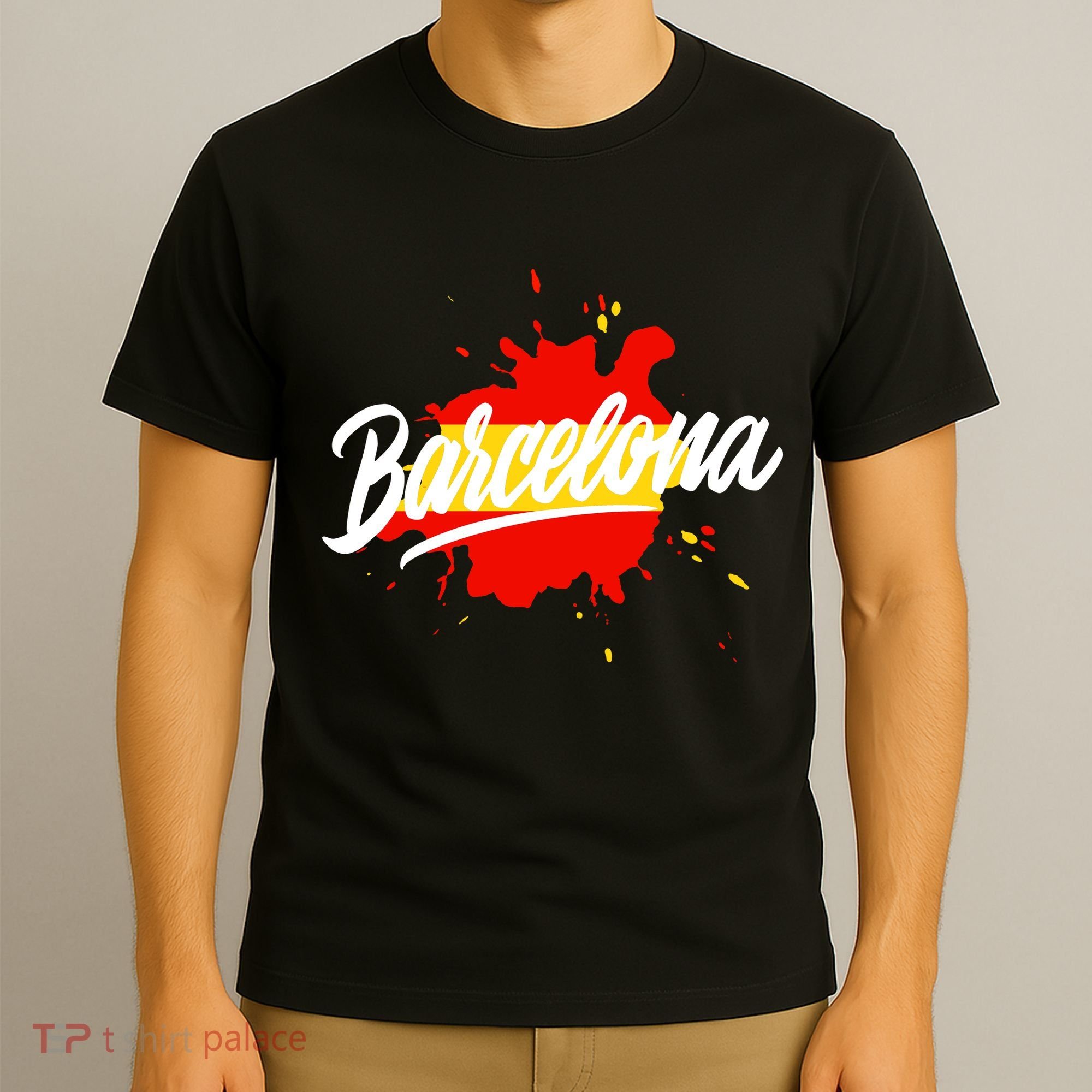 Classic Barcelona Flag Logo T-Shirt