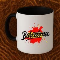Classic Barcelona Flag Logo Coffee Mug thumb 2