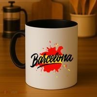 Classic Barcelona Flag Logo Coffee Mug thumb 4