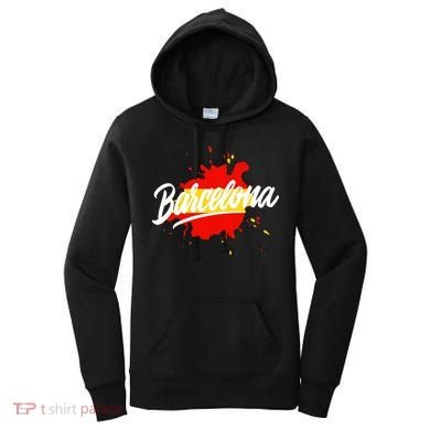 Classic Barcelona Flag Logo Women's Hoodie