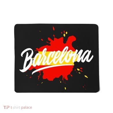 Classic Barcelona Flag Logo Mousepad