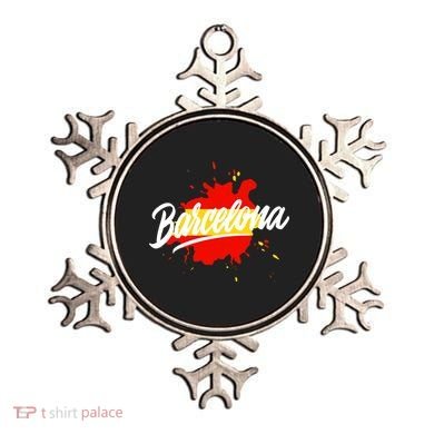 Classic Barcelona Flag Logo Ornament