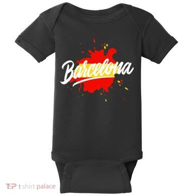 Classic Barcelona Flag Logo Baby Bodysuit
