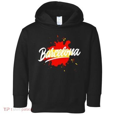 Classic Barcelona Flag Logo Toddler Hoodie