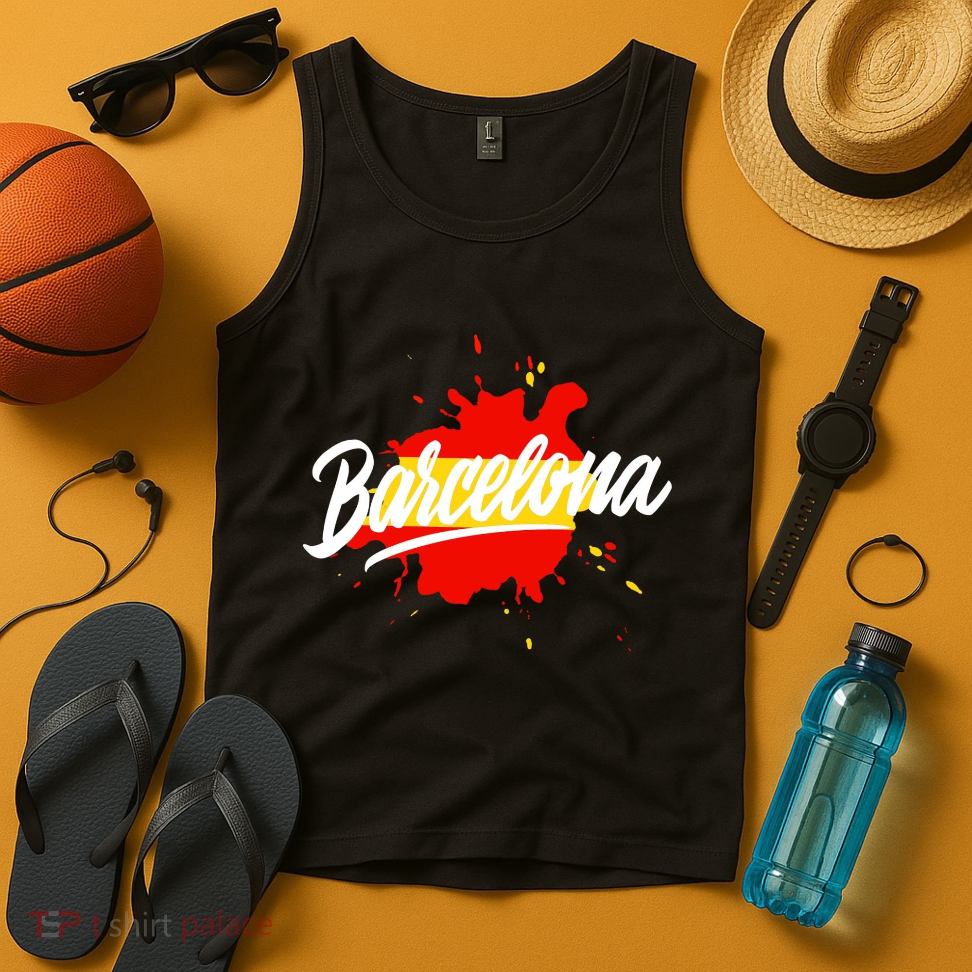 Classic Barcelona Flag Logo Tank Top