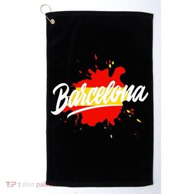 Classic Barcelona Flag Logo Golf Towel