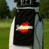 Classic Barcelona Flag Logo Golf Towel thumb 2