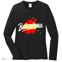 Classic Barcelona Flag Logo Women's Long Sleeve Shirt thumb 0