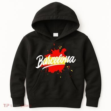 Classic Barcelona Flag Logo Kids Hoodie