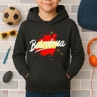 Classic Barcelona Flag Logo Kids Hoodie thumb 2