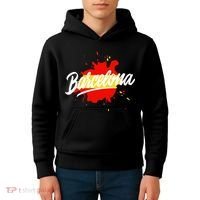 Classic Barcelona Flag Logo Kids Hoodie thumb 4