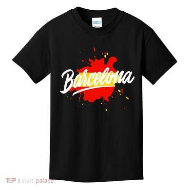 Classic Barcelona Flag Logo Kids T-Shirt