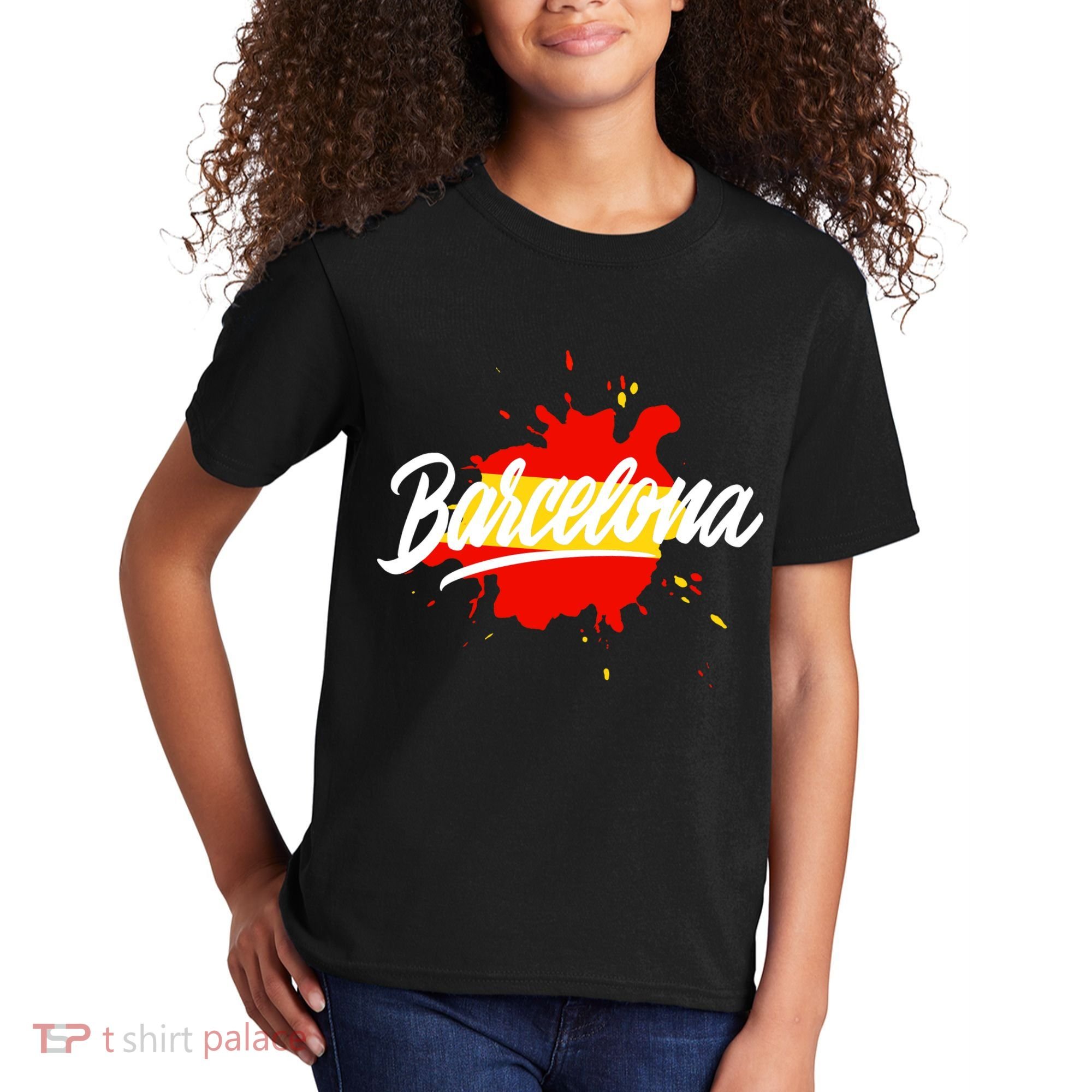 Classic Barcelona Flag Logo Kids T-Shirt