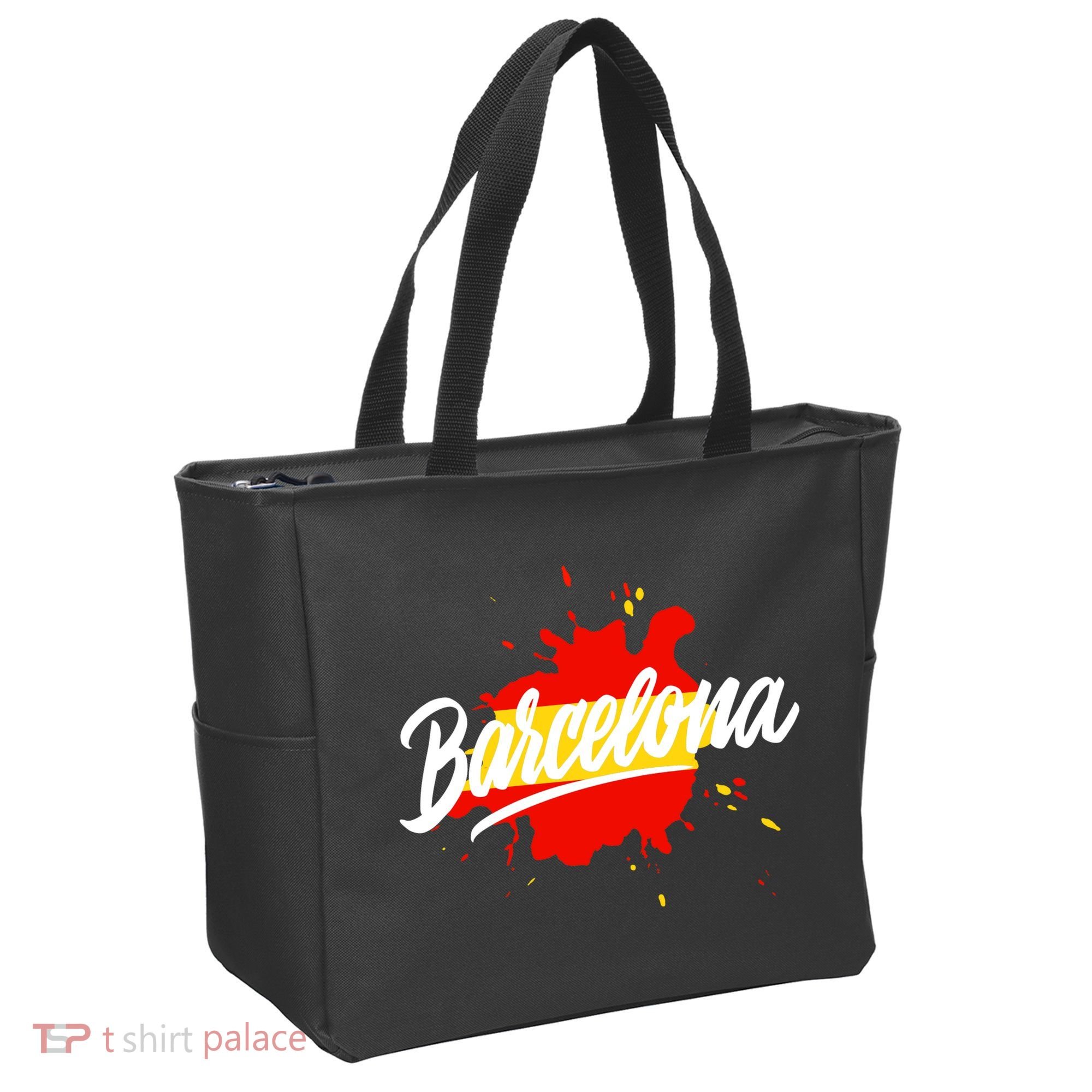 Classic Barcelona Flag Logo Tote Bag