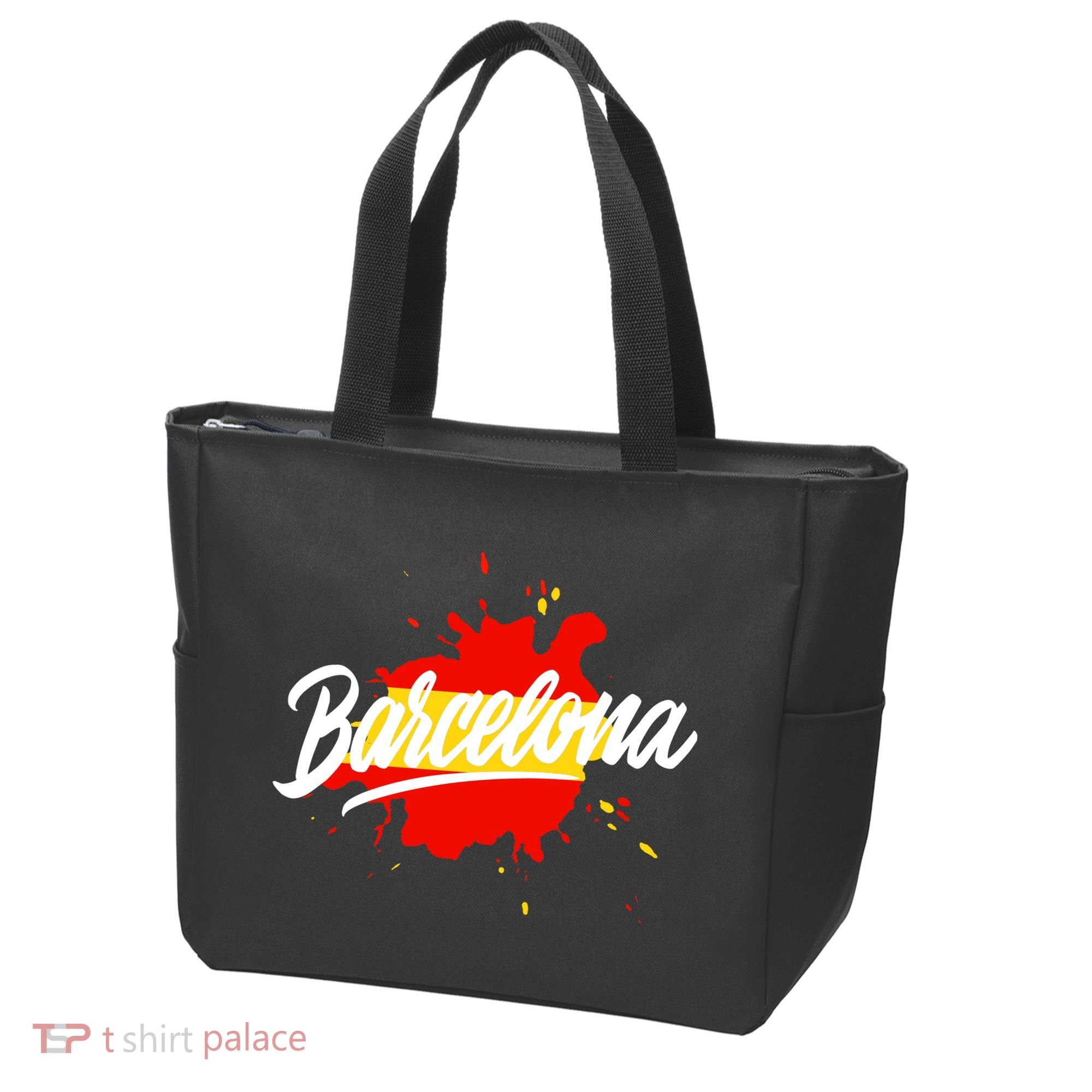 Classic Barcelona Flag Logo Tote Bag