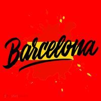 Classic Barcelona Flag Logo Santa Hat thumb 1