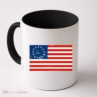 Classic Betsy Ross Flag Distressed  Coffee Mug thumb 0