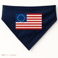 Classic Betsy Ross Flag Distressed  USA-Made Doggie Bandana thumb 0
