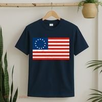 Classic Betsy Ross Flag Distressed  T-Shirt thumb 2