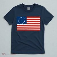 Classic Betsy Ross Flag Distressed  T-Shirt thumb 5