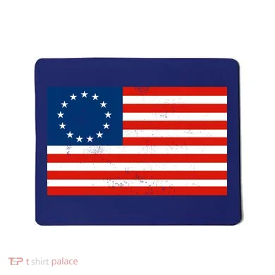 Classic Betsy Ross Flag Distressed  Mousepad