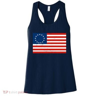 Classic Betsy Ross Flag Distressed  Women's Tank Top