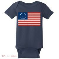 Classic Betsy Ross Flag Distressed  Baby Bodysuit thumb 0