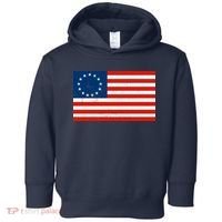 Classic Betsy Ross Flag Distressed  Toddler Hoodie thumb 0