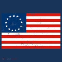Classic Betsy Ross Flag Distressed  Golf Towel thumb 3