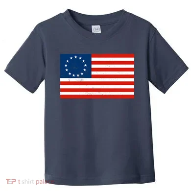 Classic Betsy Ross Flag Distressed Toddler T-Shirt