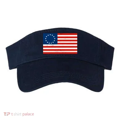 Classic Betsy Ross Flag Distressed  Visor