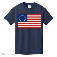 Classic Betsy Ross Flag Distressed  Kids T-Shirt thumb 0