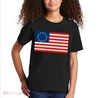 Classic Betsy Ross Flag Distressed  Kids T-Shirt thumb 2
