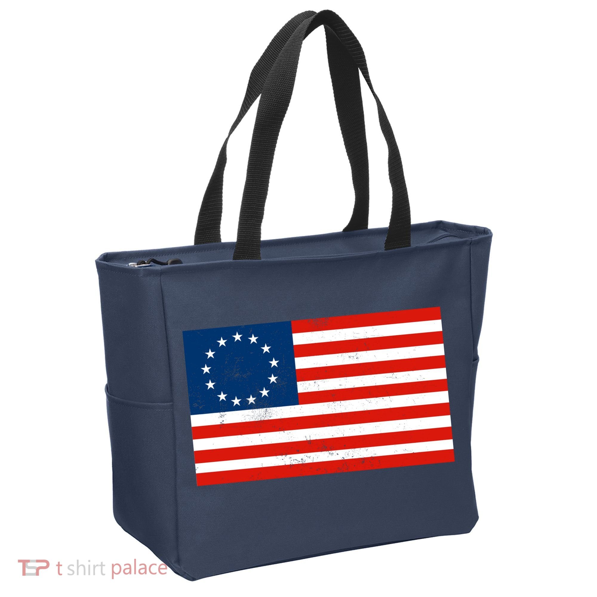 Classic Betsy Ross Flag Distressed  Tote Bag