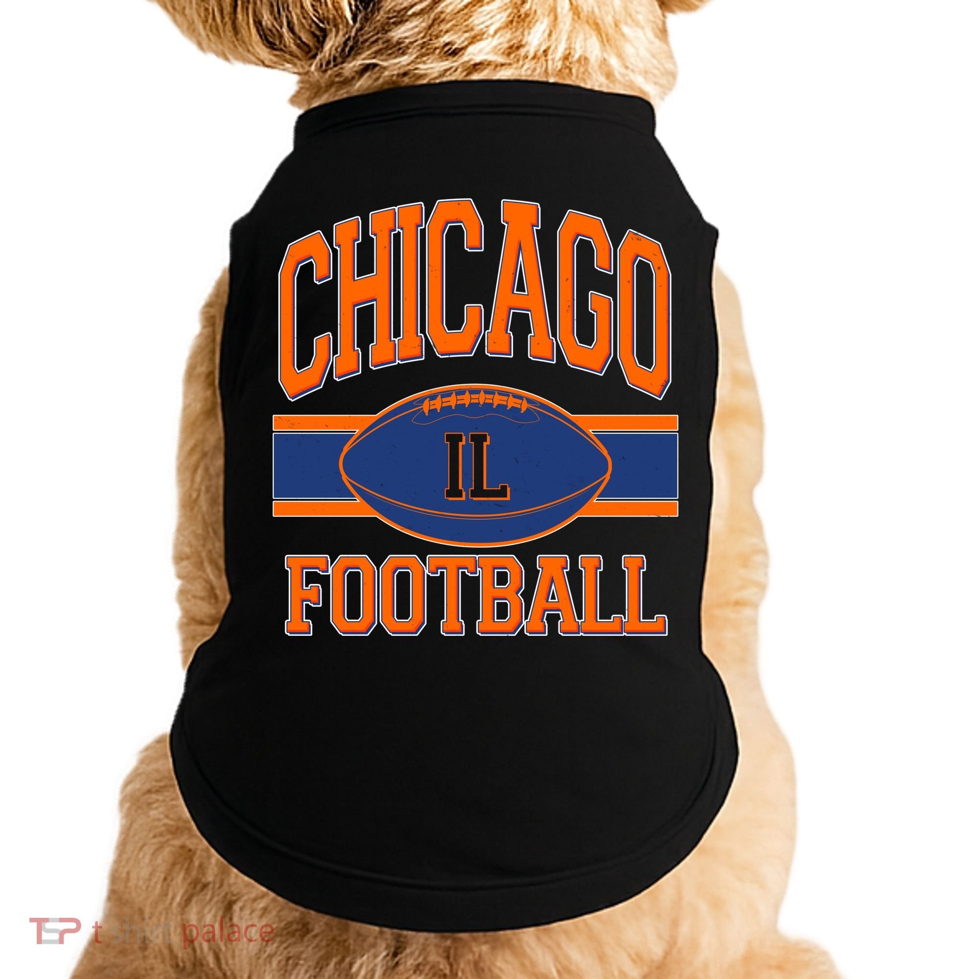 Classic Chicago IL Football Fan Logo Doggie Tank
