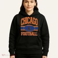 Classic Chicago IL Football Fan Logo Hoodie thumb 5