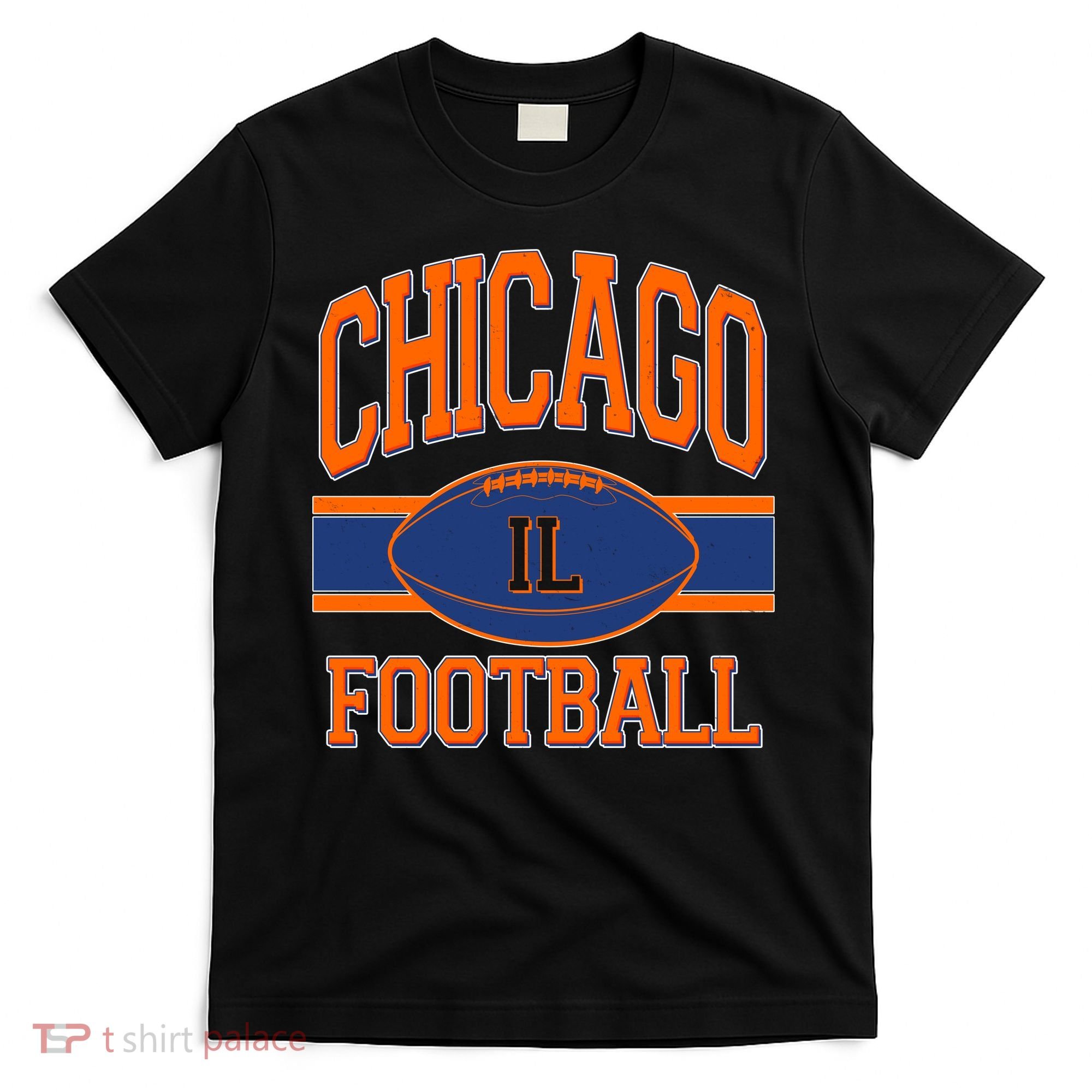 Classic Chicago IL Football Fan Logo T-Shirt