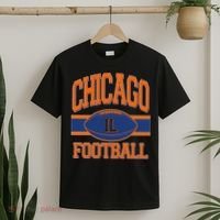 Classic Chicago IL Football Fan Logo T-Shirt thumb 2