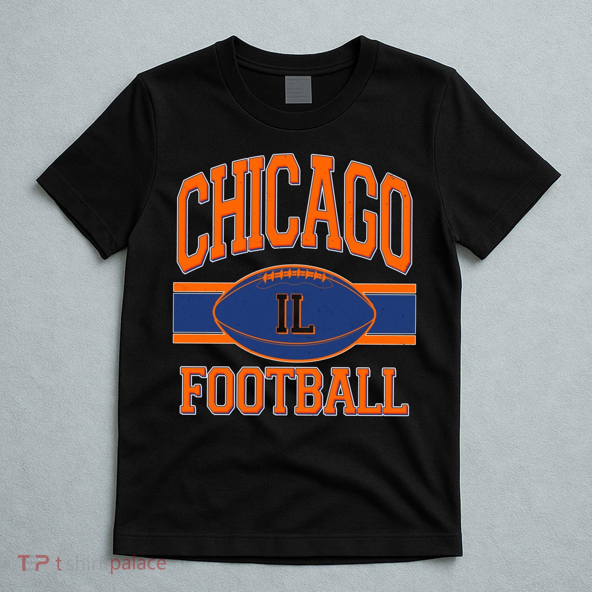 Classic Chicago IL Football Fan Logo T-Shirt