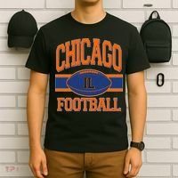 Classic Chicago IL Football Fan Logo T-Shirt thumb 6