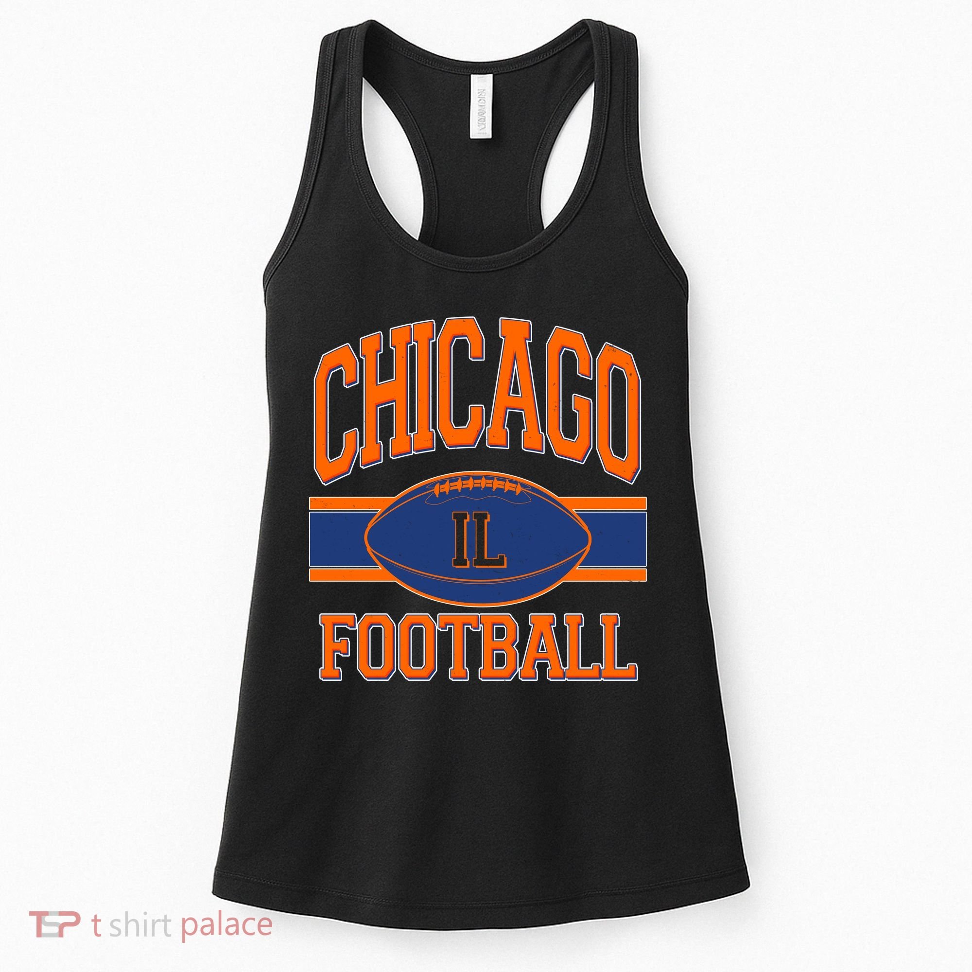 Classic Chicago IL Football Fan Logo Women's Tank Top