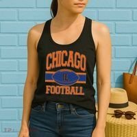 Classic Chicago IL Football Fan Logo Women's Tank Top thumb 2