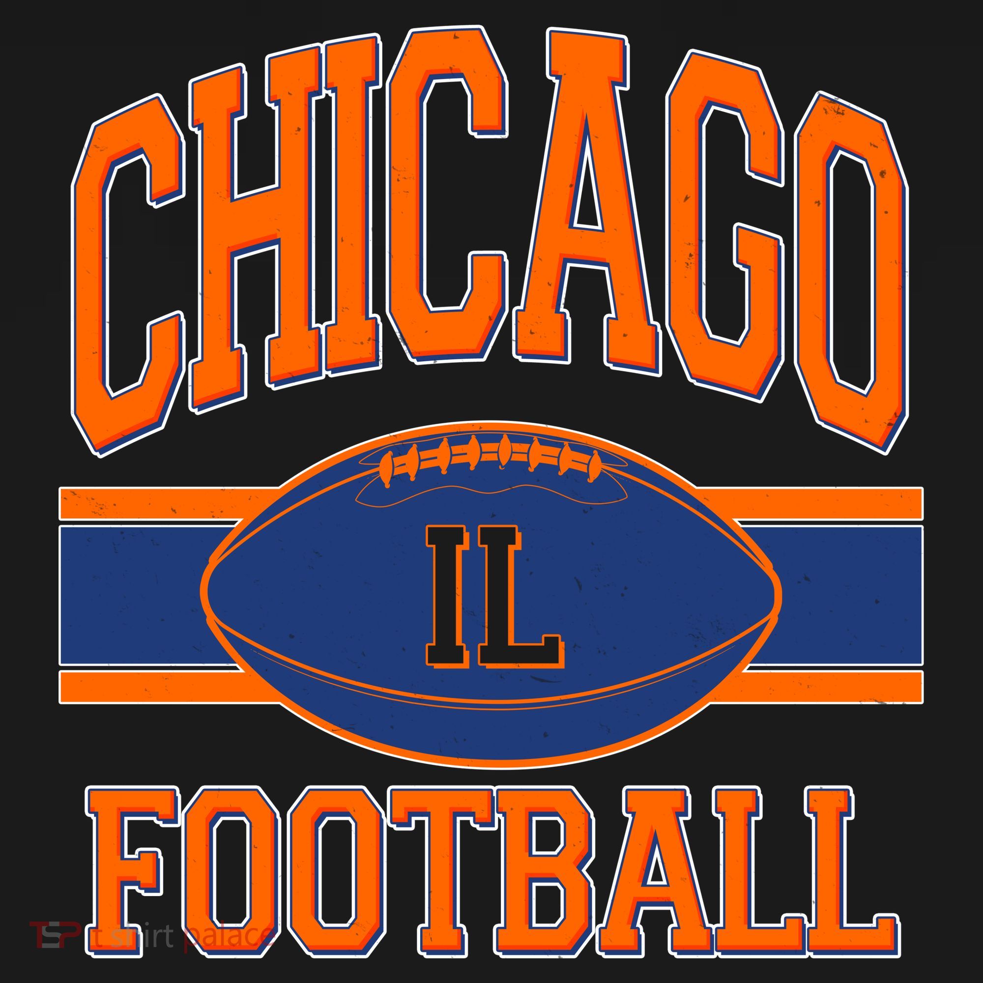 Classic Chicago IL Football Fan Logo Baby Bodysuit