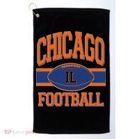 Classic Chicago IL Football Fan Logo Golf Towel thumb 0