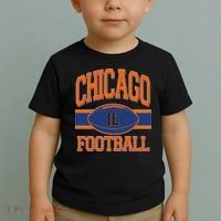 Classic Chicago IL Football Fan Logo Toddler T-Shirt thumb 2