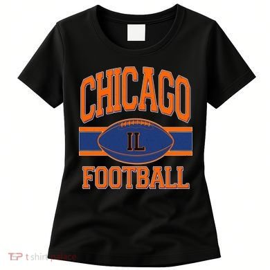 Classic Chicago IL Football Fan Logo Women's T-Shirt